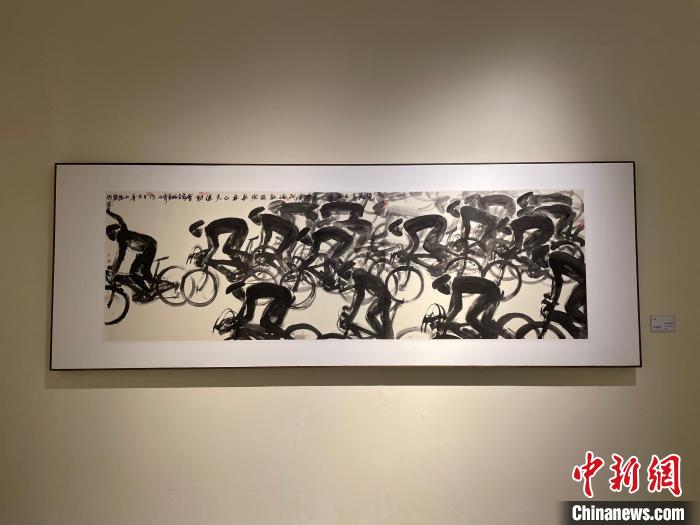 “翰墨履痕”冯远艺术展展品。　高志苗 摄