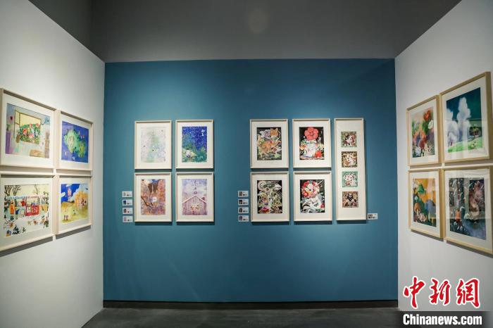 有春天——2022-2023四季主题插画展。　上海图书馆 供图