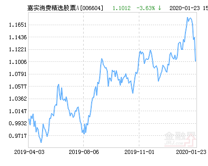 嘉实消费精选股票A净值下跌6.21% 请保持关注