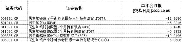 民生加银基金副总经理于善辉离任 2022年6只产品业绩全部告负