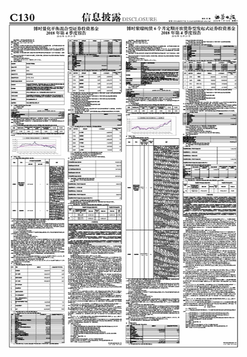 博时量化平衡混合型证券投资基金 2018年第4季度报告