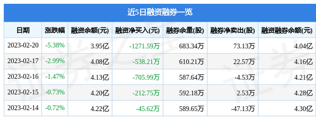 中天金融（000540）2月20日主力资金净卖出2795.33万元