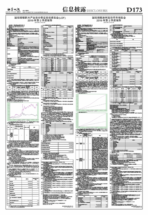 国投瑞银添利宝货币市场基金 2019年第2季度报告