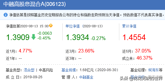 几个高股息的基金