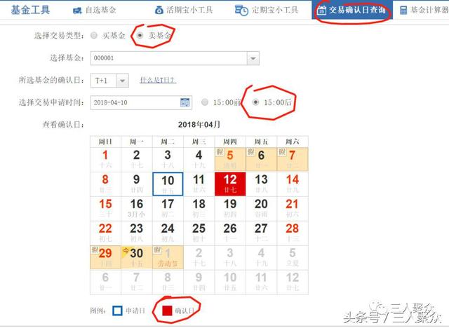 基金篇——7、基金的交易确认时间，以及余额宝收益时间表