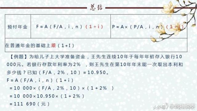 初级会计考试干货：第七章货币时间价值-非常实用的做题技巧