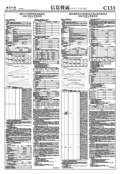 博时天天增利货币市场基金 2018年第4季度报告