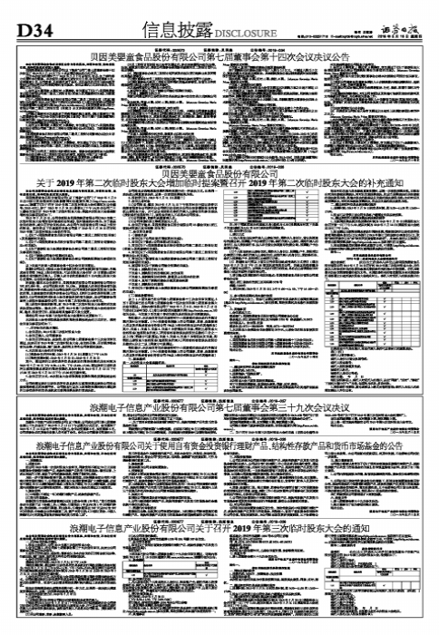 浪潮电子信息产业股份有限公司关于使用自有资金投资银行理财产品、结构性存款产品和货币市场基金的公告