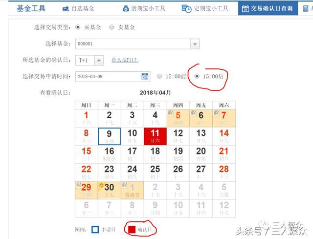 基金篇——7、基金的交易确认时间，以及余额宝收益时间表