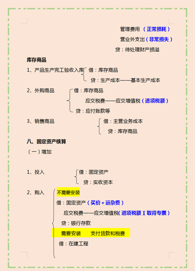 太赞了！头次见有人把300个会计分录汇总成17类流程图，一目了然