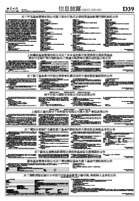 关于增加日照银行为嘉实旗下基金代销机构并开展定投及转换业务的公告