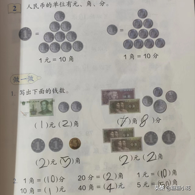 一年级的孩子，人民币换算怎么都教不会，一招教你搞定