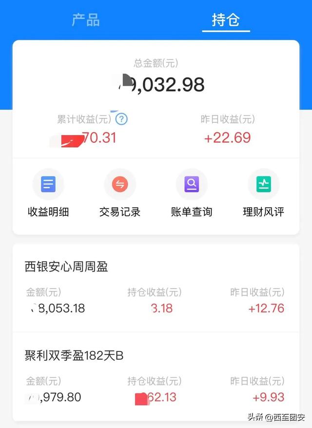 今日再买入一笔“周周盈”理财产品后，日收益突破30元指日可待