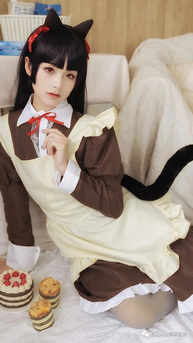 cos：五更琉璃女仆装cos正片@七月曦