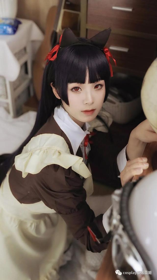 cos：五更琉璃女仆装cos正片@七月曦