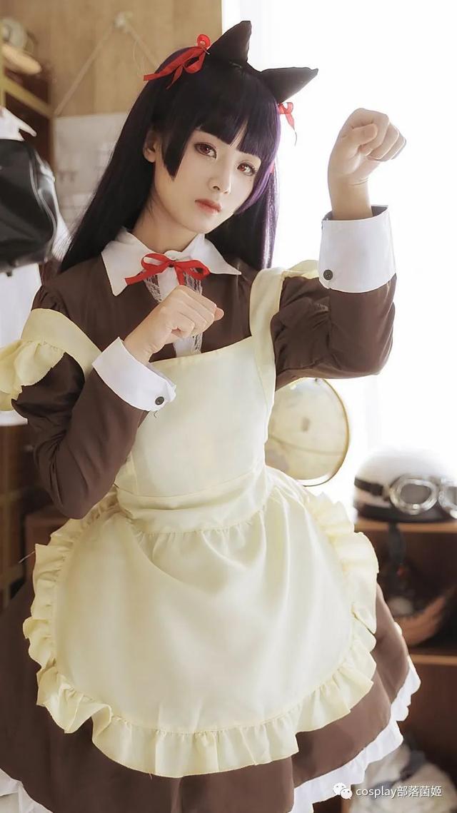 cos：五更琉璃女仆装cos正片@七月曦