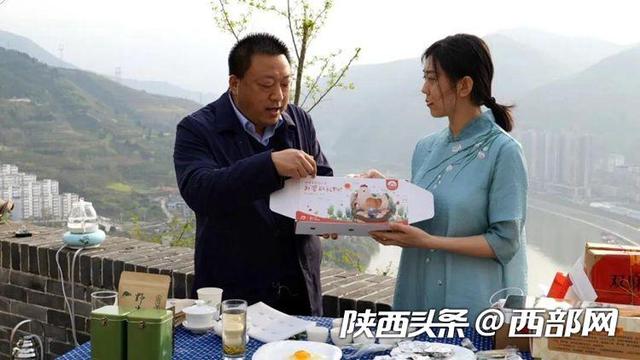 旬阳县副县长直播“带货”为农产品代言