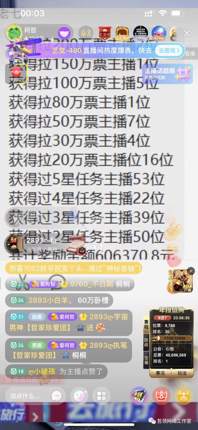 阿哲点赞，拍桌子手撕白小凡得水！@大花，178，海绵宝宝等