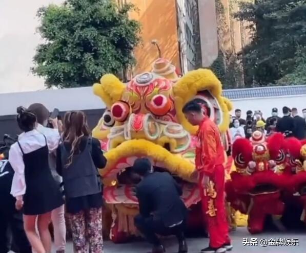 辛巴举行盛大的开业仪式！请来豪华的舞狮团队助兴，准备大干一场