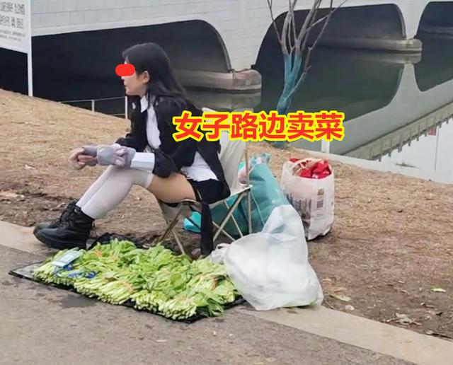 女子寒风中直播卖菜，半天没卖掉一棵，网友：我去买她却叫我滚开