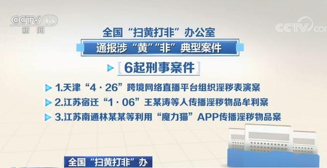 8起涉“黄”“非”案件被通报：直播平台招数百名女主播进行淫秽表演