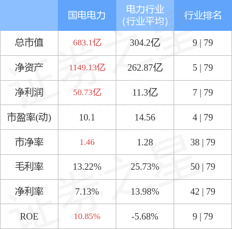 国电电力（600795）12月22日主力资金净卖出1.06亿元