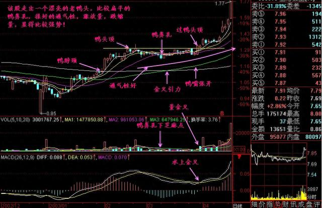 A股市场：一旦看到老鸭头走势股票，逢买一般都会快速上涨
