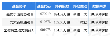 6月24日海洋王涨6.94%，嘉实价值优势混合基金重仓该股