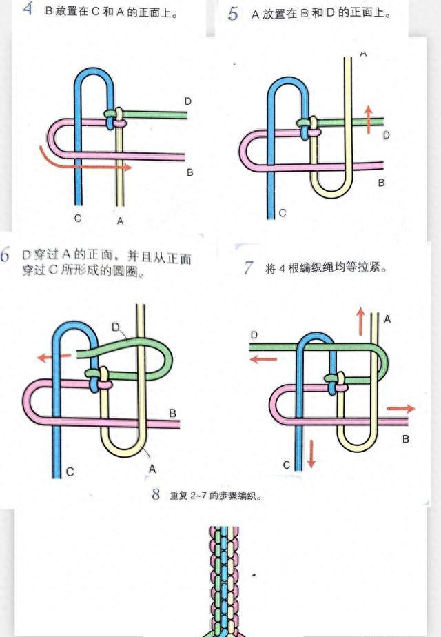 手工编绳，中国结之方形玉米结的编法，学会了做挂件好看！附教程