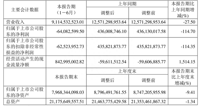 陕西黑猫：2023年上半年亏损6408.26万元