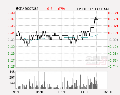 鲁泰A大幅拉升0.43% 股价创近2个月新高