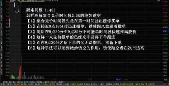 “集合竞价10分钟”预测全天股市升跌！教你正确认识“集合竞价”，领悟其细节，轻松知买卖！