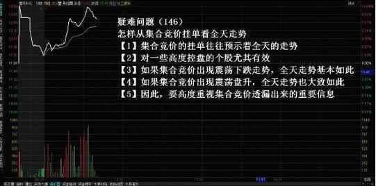 “集合竞价10分钟”预测全天股市升跌！教你正确认识“集合竞价”，领悟其细节，轻松知买卖！