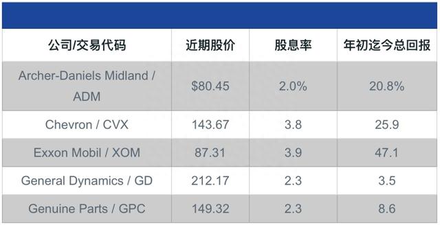 市场动荡买派息股，这5只今年总回报最高近50%，股息有保障