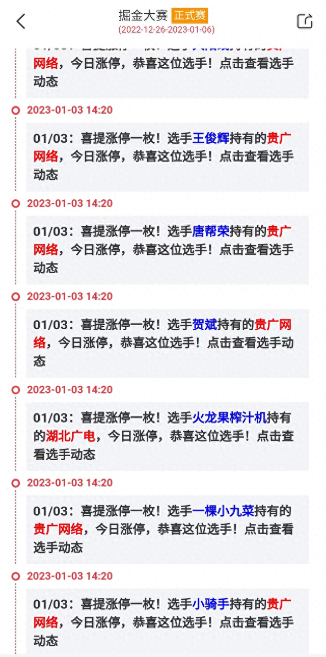 开门红！冠军吃2个涨停，近6成选手赚钱！报名今日结束，快来赢现金大奖！