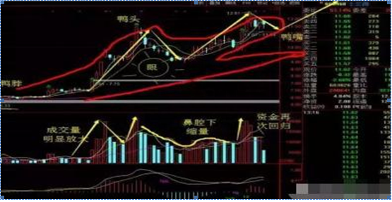 老鸭头K线形态原来就是主升行情启动的标志信号，鸭头就是最佳的黄金买入点，值得牢记