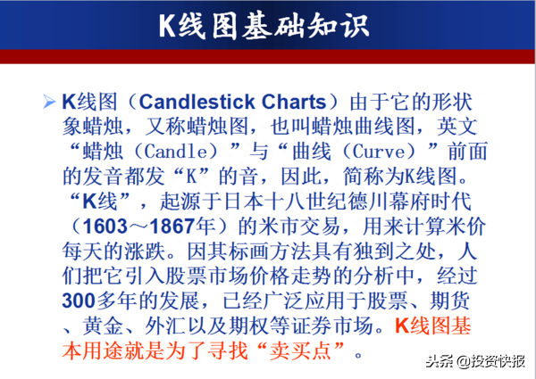 零基础快速看懂K线：史上最全的K线基础知识