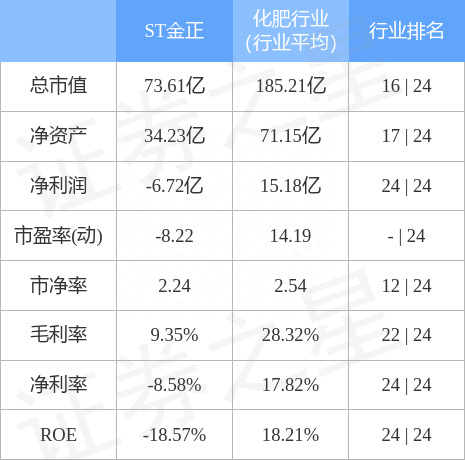 异动快报：ST金正（002470）12月6日10点23分触及涨停板