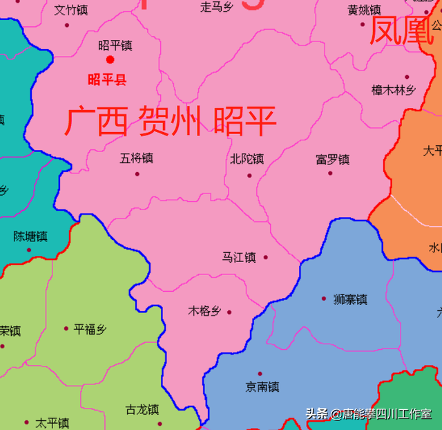 广西贺州富川、钟山、昭平36乡镇人口、土地、工业基本统计