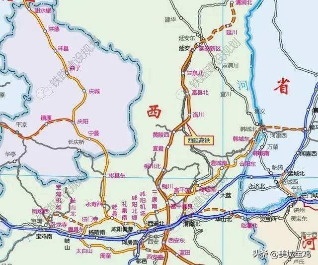 四川省铁路规划图，各城市高铁网络非常发达，宝鸡网友十分羡慕