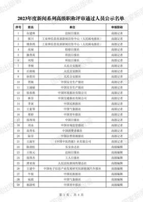 全国职称-国家新闻出版署公示2023年度高级职称评审结果