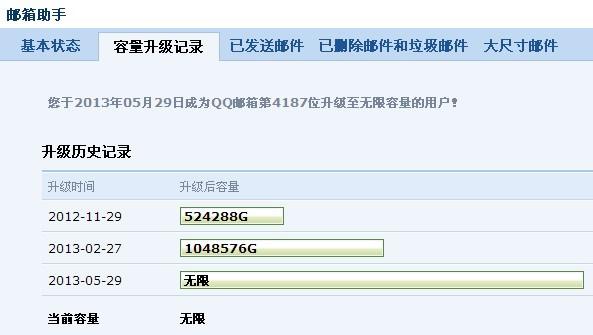 QQ 邮箱存储策略调整：最大免费容量 16G，如需更多空间请付费