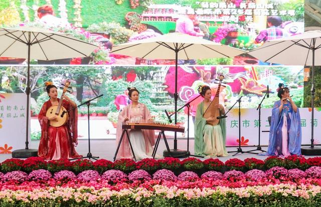 重庆市第25届菊花艺术展在南山植物园开幕 将持续到11月26日