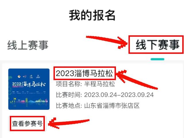 2023淄博马拉松参赛号查询指南，请查收！