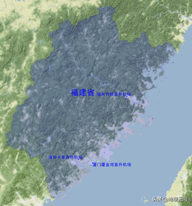 福建省民用运输机场、通用机场分布地图