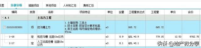 带你零基础学会清单之——挖沟槽土方