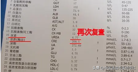 正常的肌酐上限是97还是133