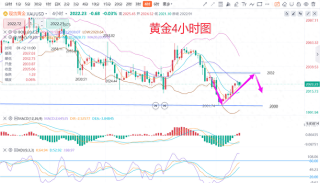 张德盛：1.19黄金多空反转今日价格，白银沪金走势分析实时操作