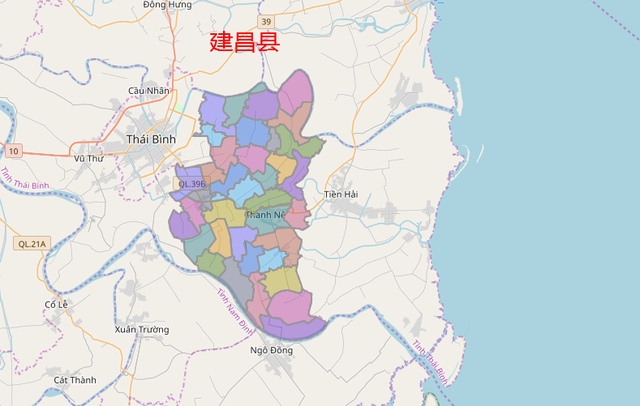 中越两国都有一个建昌县：位于中国辽宁省葫芦岛市、越南太平省