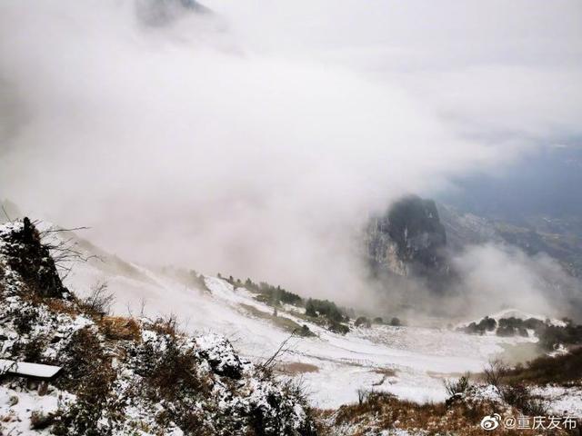 一组美图，共赏重庆雪景